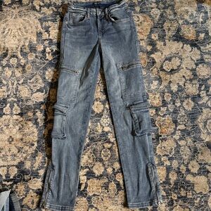 Wild Fable Blue Straight Leg Zipper Pockets and Ankles Jeans